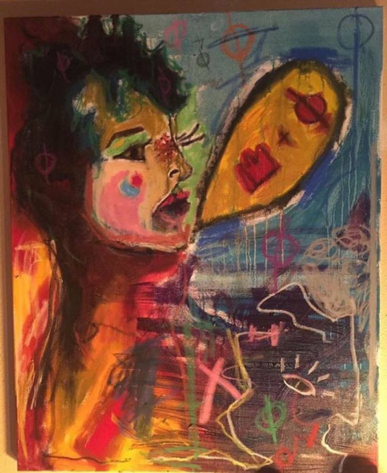 770x940 Saatchi Art Transfer Of Crown Painting By Dai Bielich - Painting Of A Crown