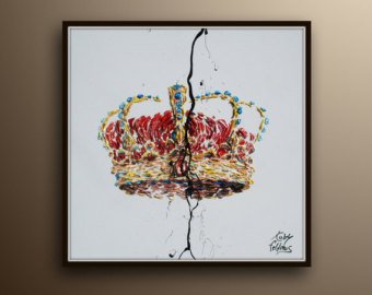 340x270 Crown Painting Etsy - Painting Of A Crown