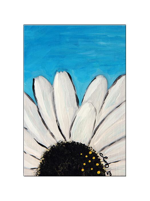 525x700 Yessy Gt Abstract Art By Sharon Cummings Gallery Gt Buy Flower - Painting Of A Daisy
