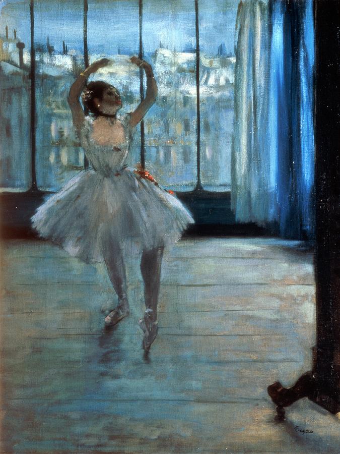 675x900 Dancer In Front Of A Window Painting By Edgar Degas - Painting Of A Dancer