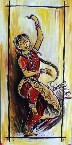 251x500 Painting Of A Dancer, - Painting Of A Dancer