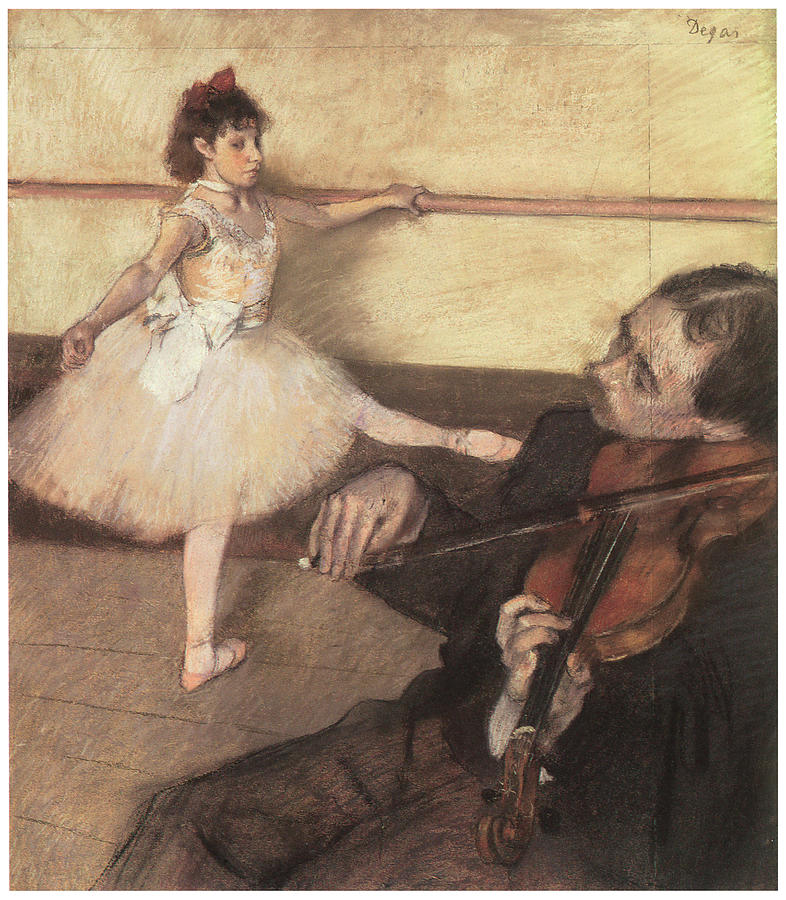 786x900 Portrait Of A Dancer At Her Lesson Painting By Edgar Degas - Painting Of A Dancer