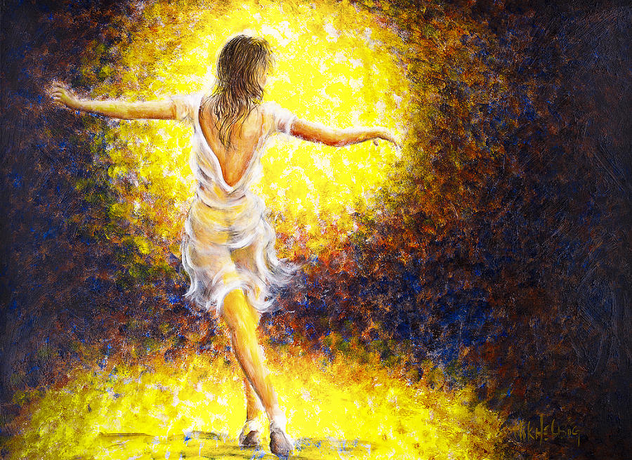 900x655 Dancer 20 Painting By Nik Helbig - Painting Of A Dancer