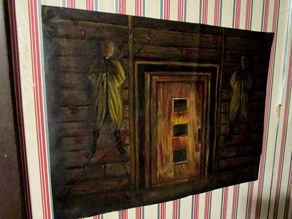 570x428 Silent Hill 1 Painting Of A Door Inspired Oil Painting - Painting Of A Door