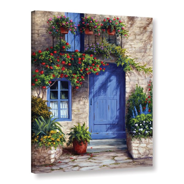 600x600 Charlton Home Provence Blue Door Painting Print On Wrapped Canvas - Painting Of A Door