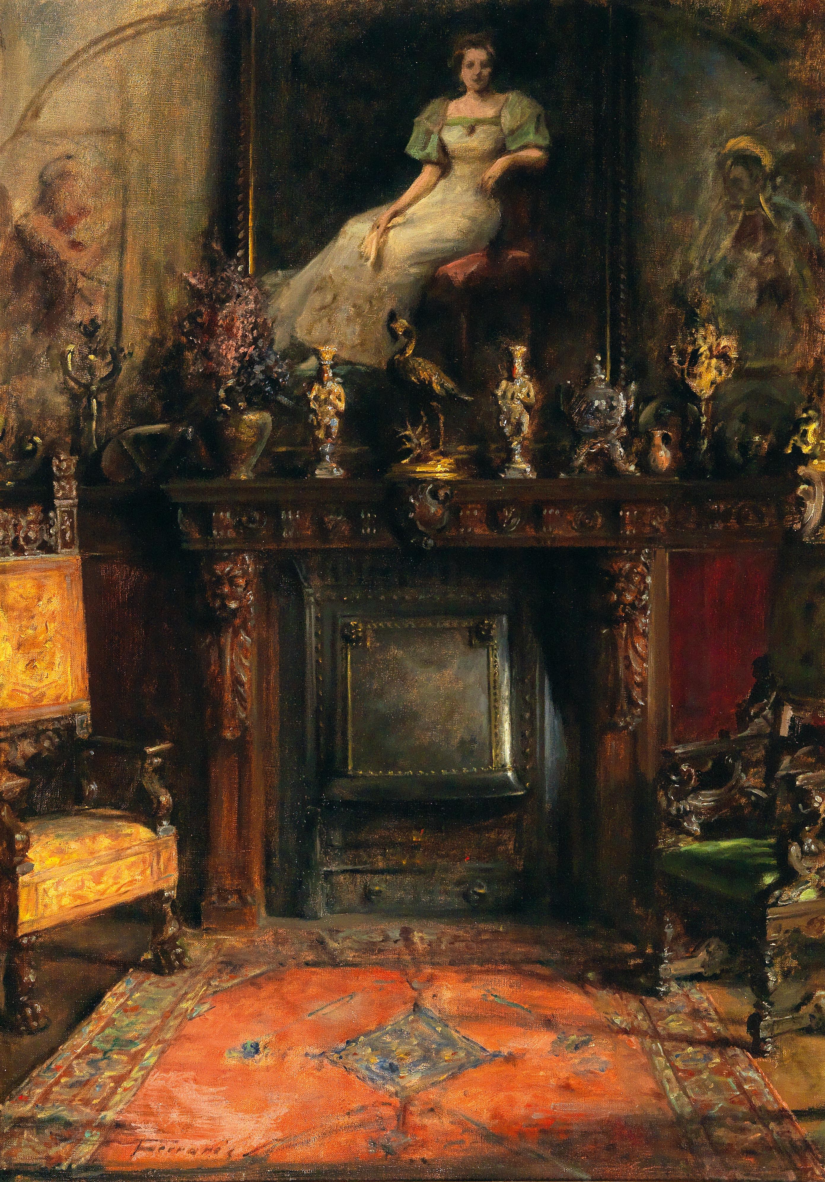 2782x3983 Filearthur Ferraris - Painting Of A Fireplace