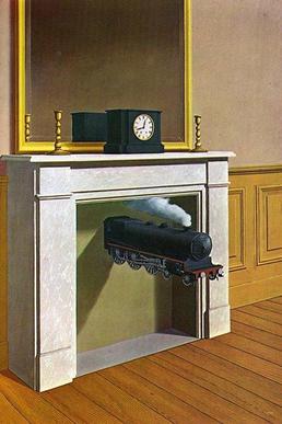 258x387 Time Transfixed - Painting Of A Fireplace