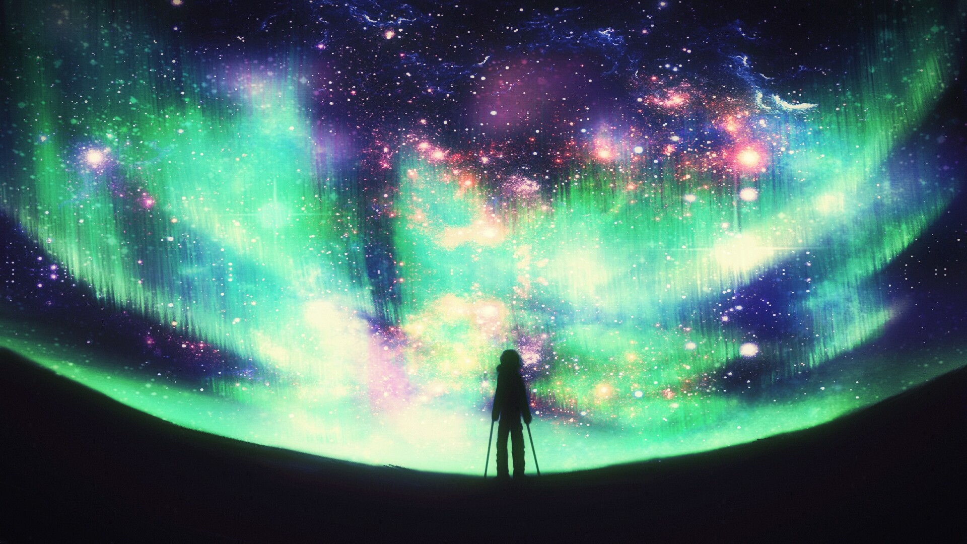 1920x1080 Artstation - Painting Of A Galaxy