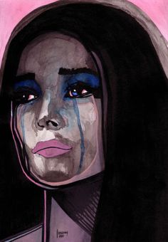 236x340 7 Best Art Assessment Images On Crying Girl, Faces - Painting Of A Girl Crying