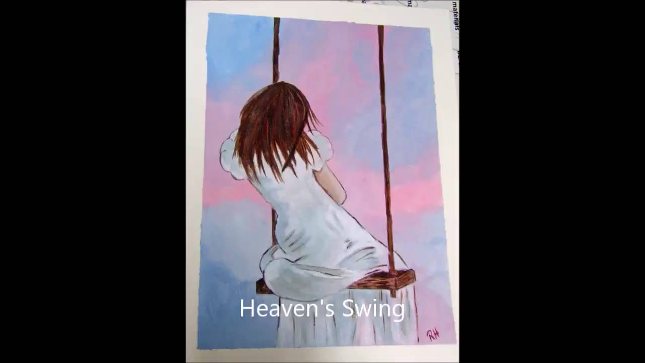 1280x720 How To Paint Heaven's Swing Acrylic Painting Beginners Tutorial - Painting Of A Girl On A Swing