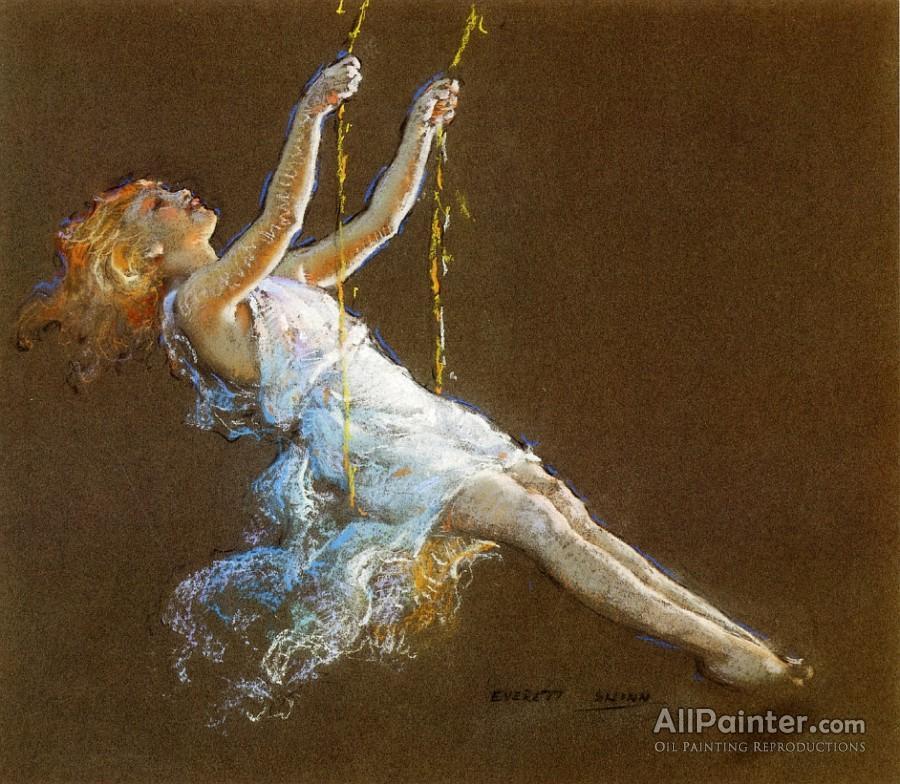 900x784 Everett Shinn Girl On A Swing Oil Painting Reproductions For Sale - Painting Of A Girl On A Swing