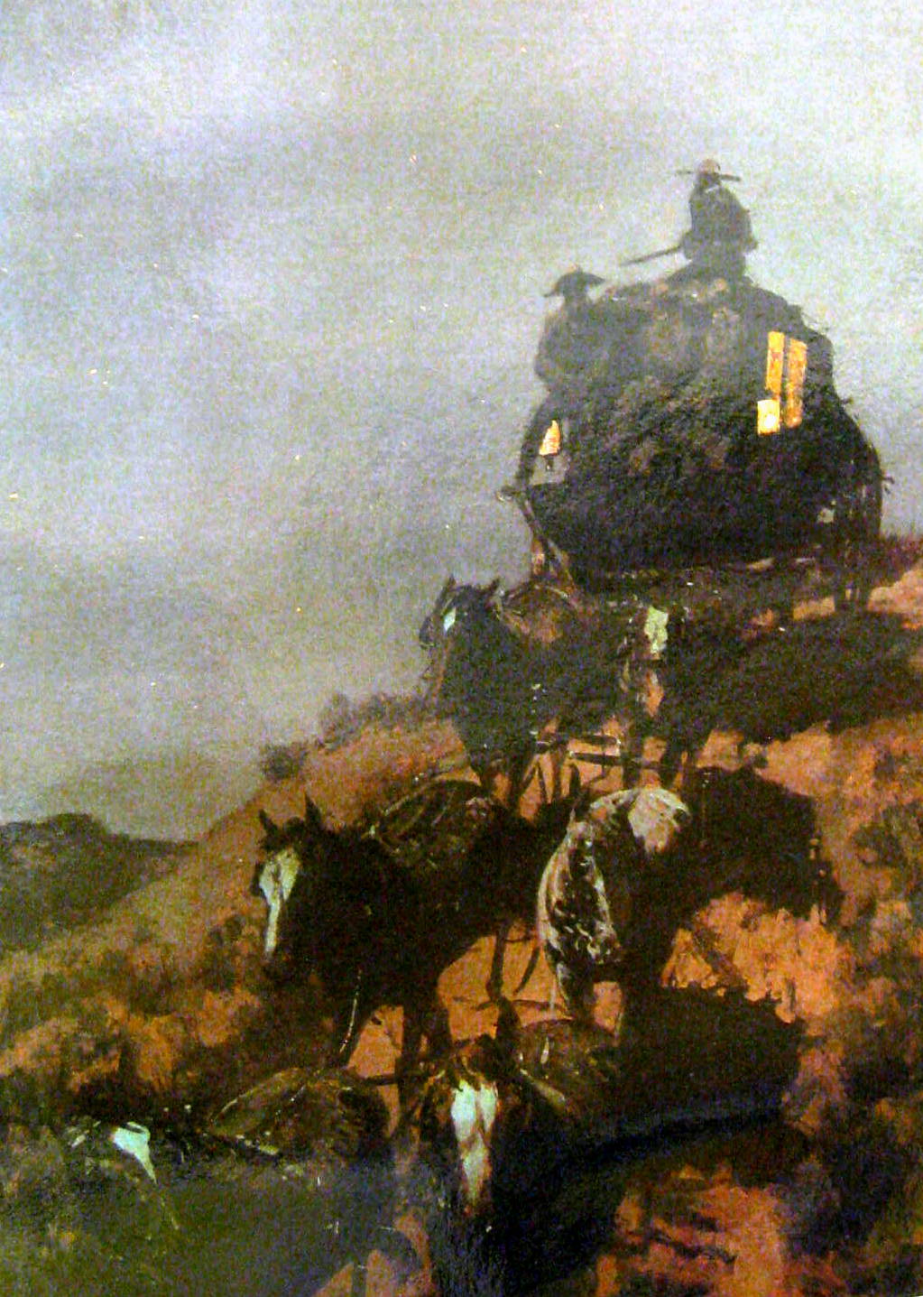 1023x1437 Packet - Painting Of A Horse Attacking A Football Player