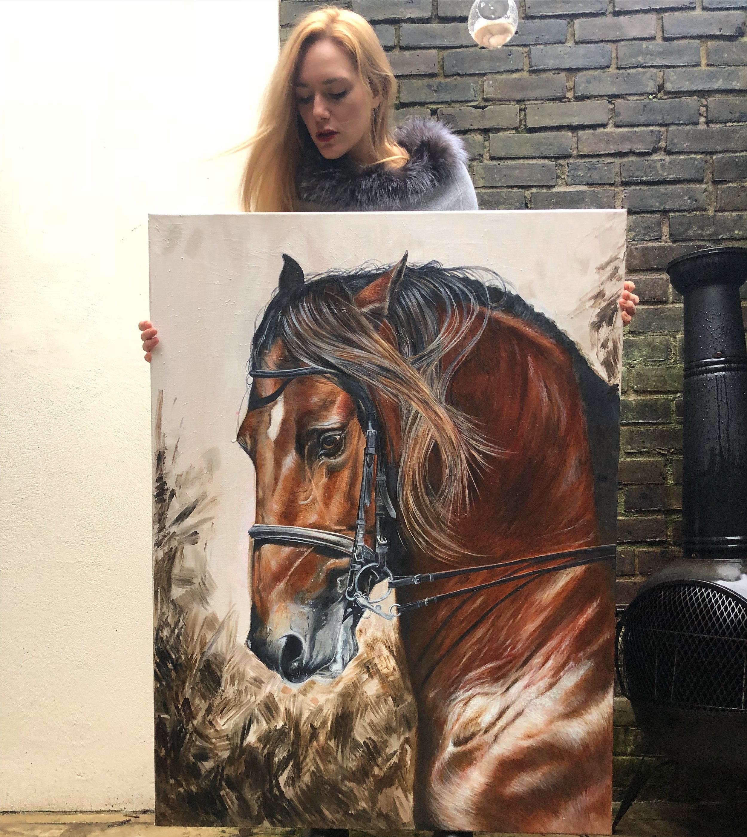 2500x2803 Horse Art Horse Head Painting Oil Painting On Canvas Horse - Painting Of A Horse Head