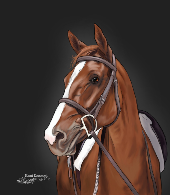 700x800 Horse Head Painting By Kooli2087 - Painting Of A Horse Head