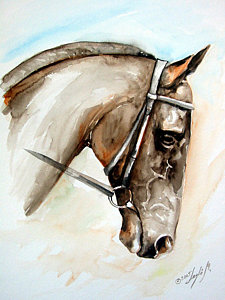 225x300 Horse Head Paintings Fine Art America - Painting Of A Horse Head