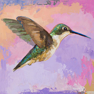 300x300 Hummingbird Paintings Fine Art America - Painting Of A Hummingbird