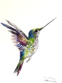 236x316 Hummingbird - Painting Of A Hummingbird