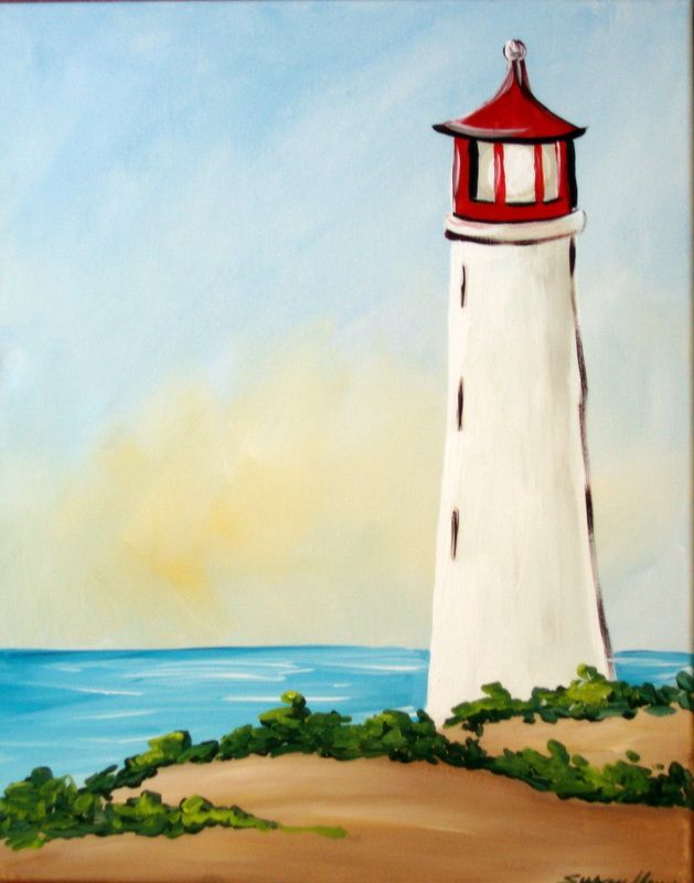 629x800 Painting Lighthouse Step By Step - Painting Of A Lighthouse