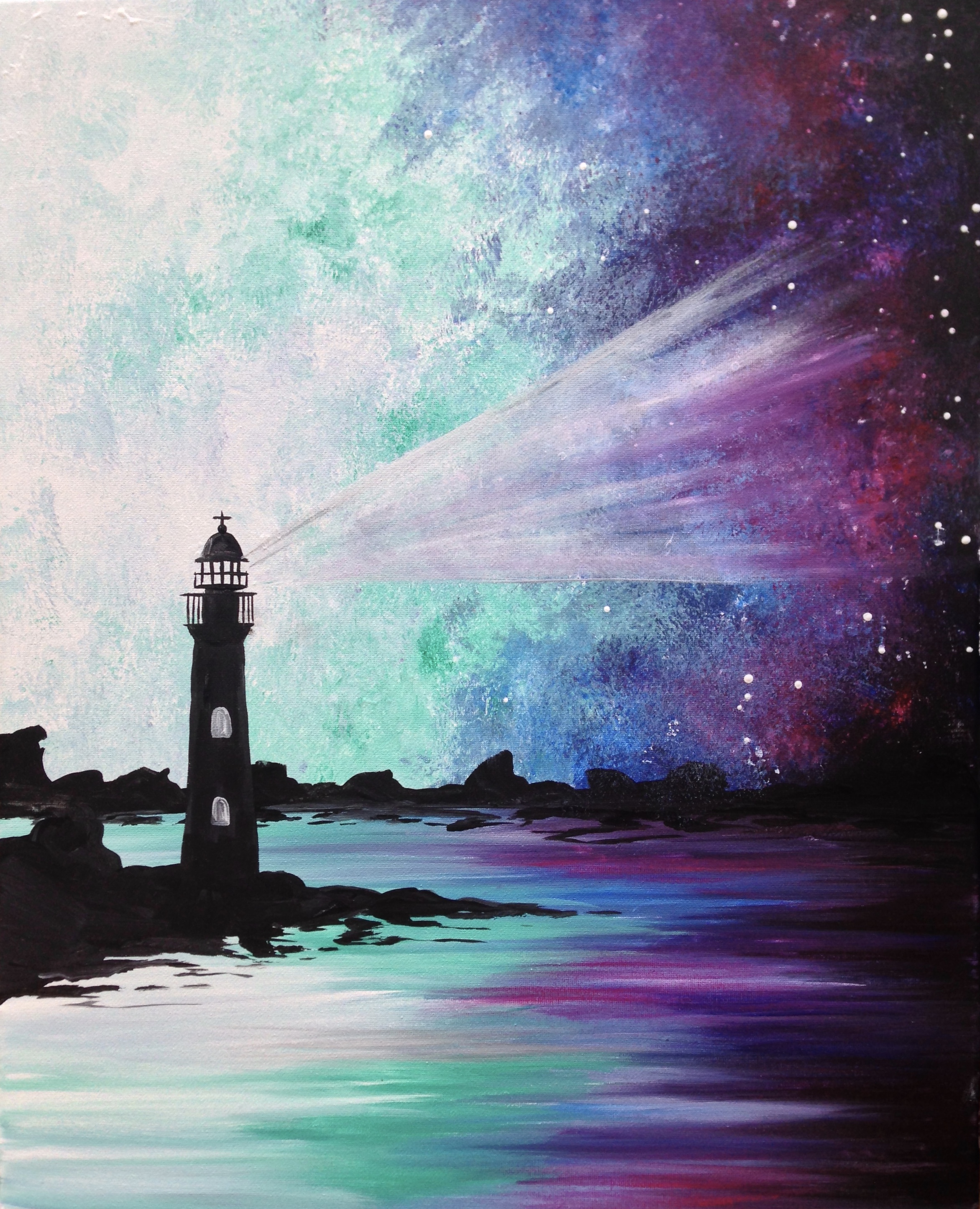 2343x2890 Slate Bar And Grill 8pm 81818 Paint Nite Event - Painting Of A Lighthouse