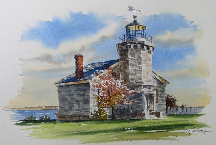 757x508 Watercolor Paintings Lighthouses Watercolor Painting - Painting Of A Lighthouse
