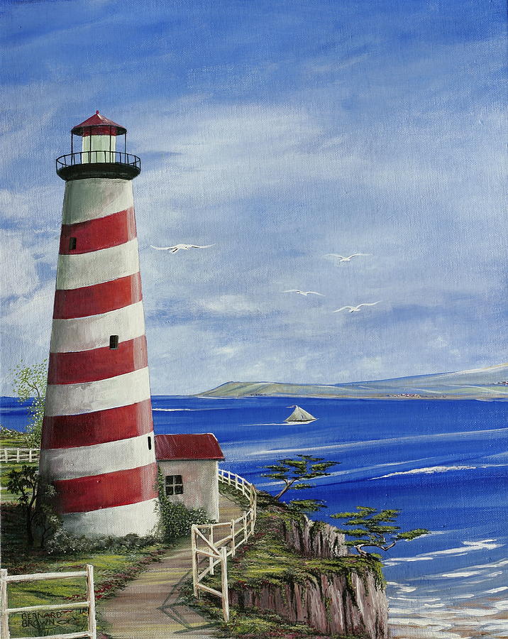 716x900 Images Of Easy Lighthouse Paintings - Painting Of A Lighthouse