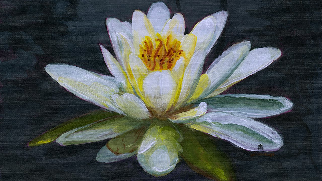 Painting Of A Lily at PaintingValley.com | Explore collection of ...