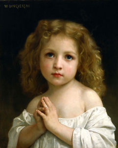 241x300 Little Girl Is Praying Oil Painting Wall Picture Art Printed - Painting Of A Little Girl