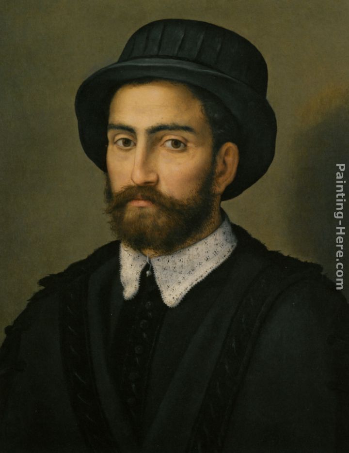 720x935 Pier Francesco Di Jacopo Foschi Portrait Of A Man Bust Length - Painting Of A Man