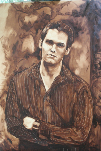 400x600 F E Howe Art A Work In Progress - Painting Of A Man