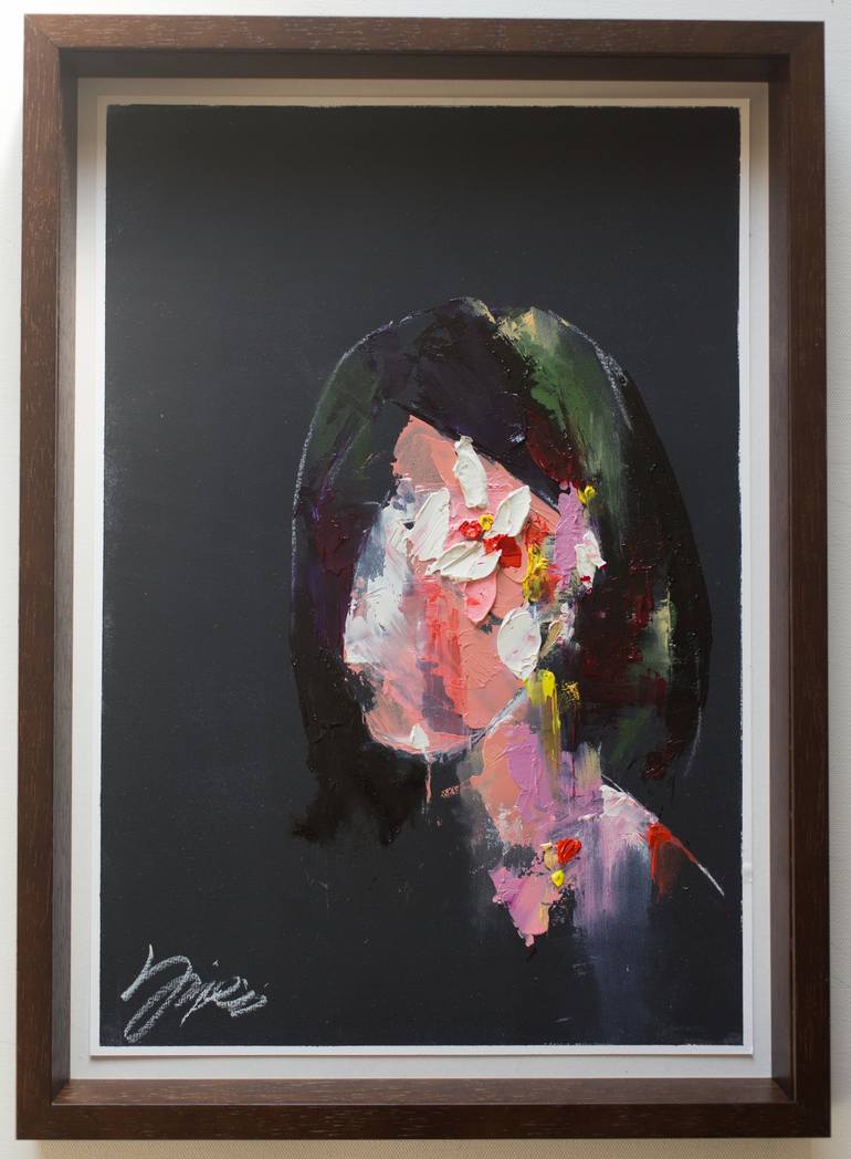 770x1048 Saatchi Art Mirror Series Untitled Portrait Painting By Tomoya N - Painting Of A Mirror