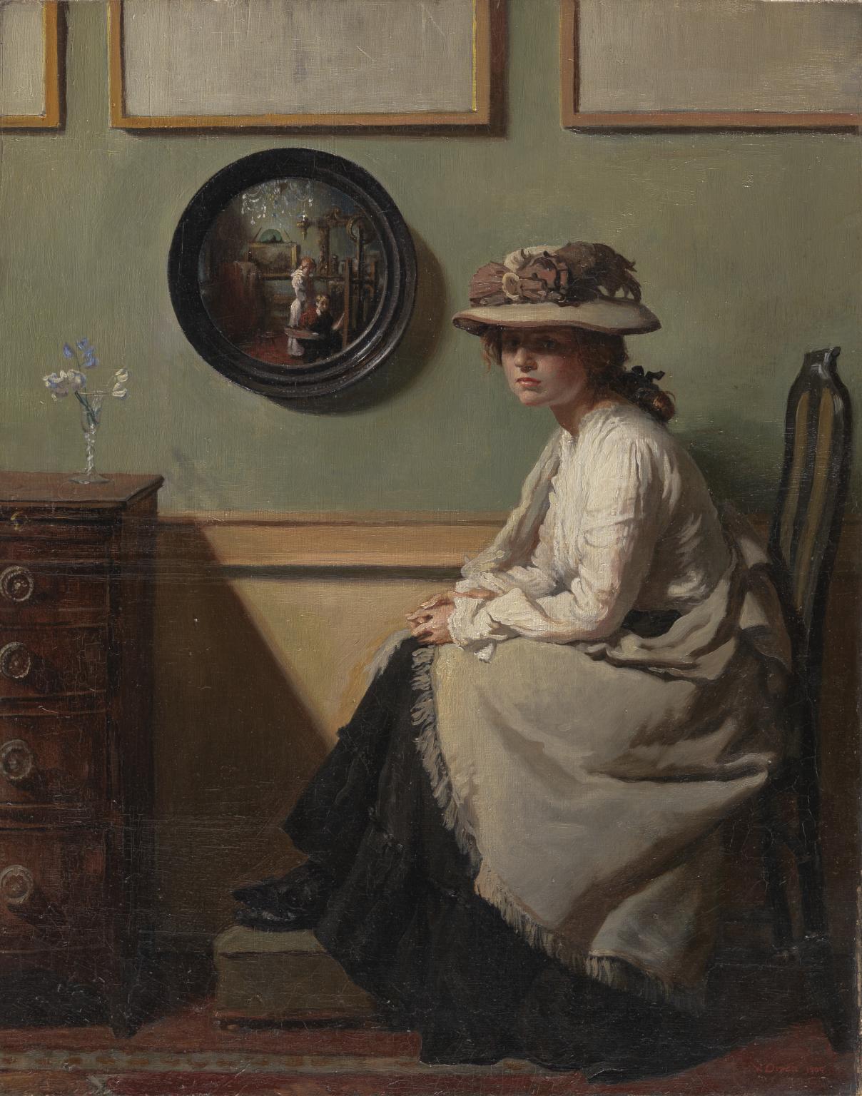 1208x1536 The Mirror', Sir William Orpen, 1900 Tate - Painting Of A Mirror
