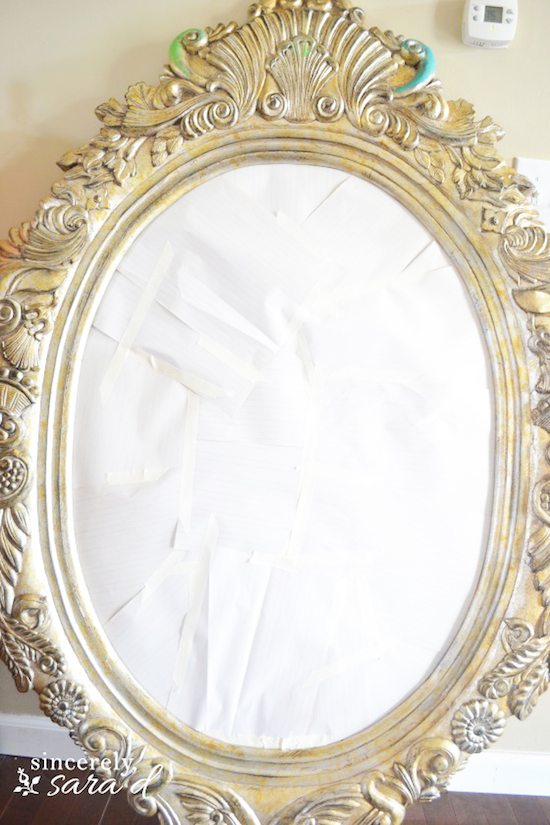 550x825 Chalk Painting Tutorial Painting A Mirror - Painting Of A Mirror