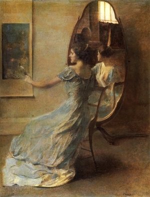 300x394 Famous Mirrors Paintings Amp Reproductions 1st Art Gallery - Painting Of A Mirror