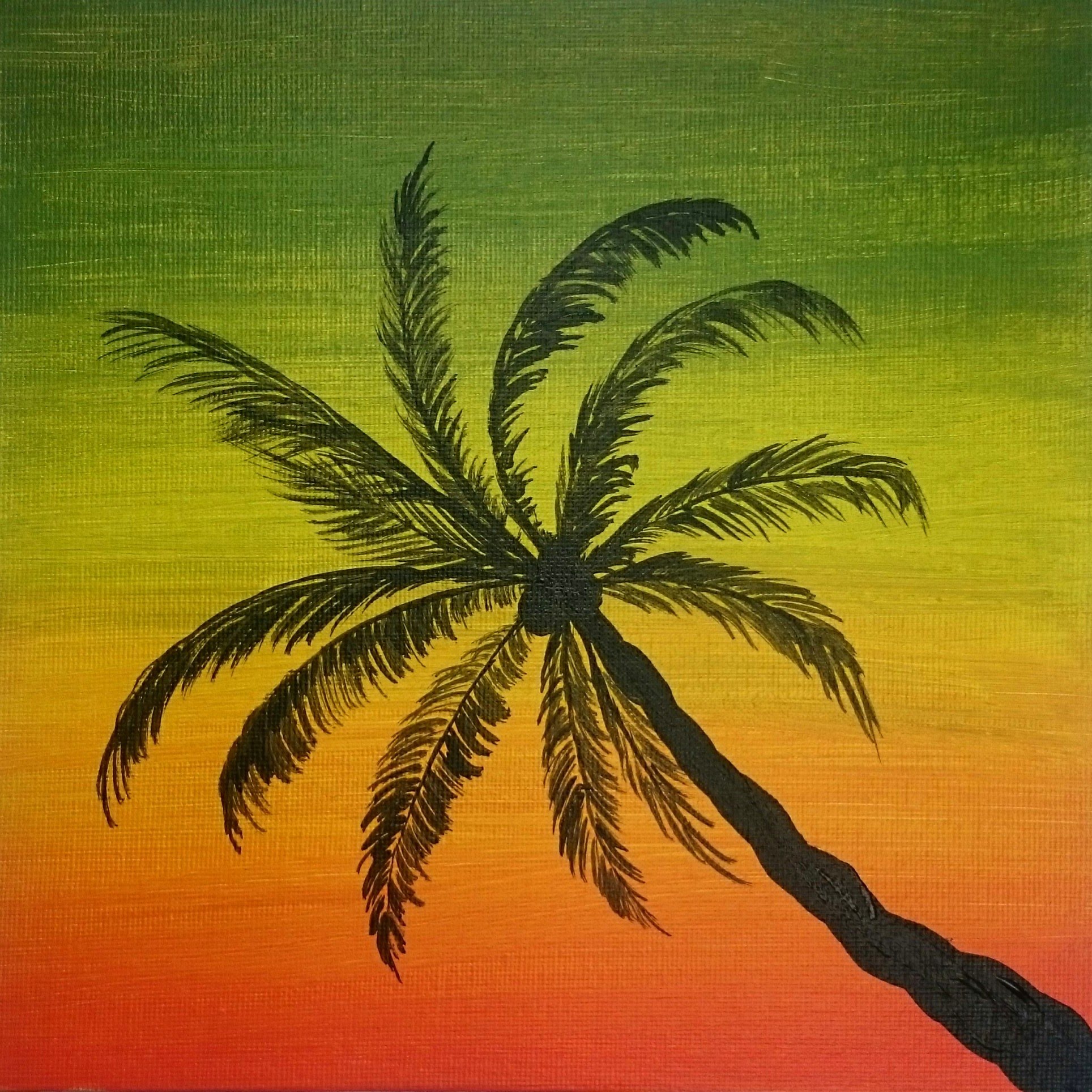 Painting Of A Palm Tree at Explore collection of