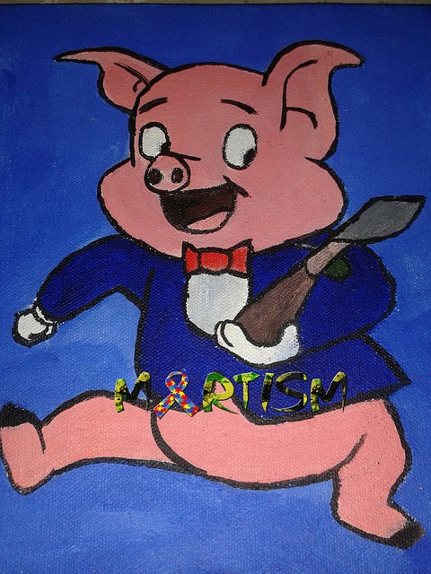 480x640 Pig Painting - Painting Of A Pig