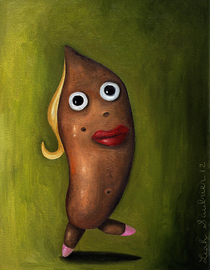 699x900 Sweet Potato Painting By Leah Saulnier The Painting Maniac - Painting Of A Potato