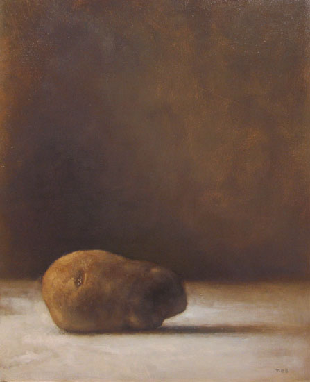 447x550 A Potato, Painting By Thomas Kenneth Conway - Painting Of A Potato