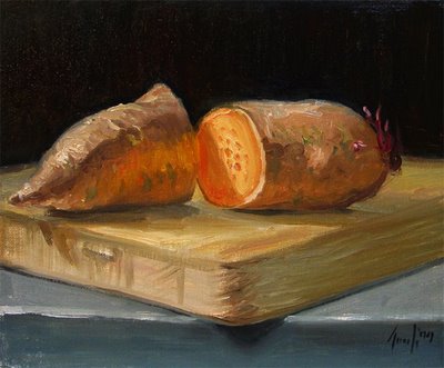 400x331 Sweet Potato Mental Crumbs - Painting Of A Potato
