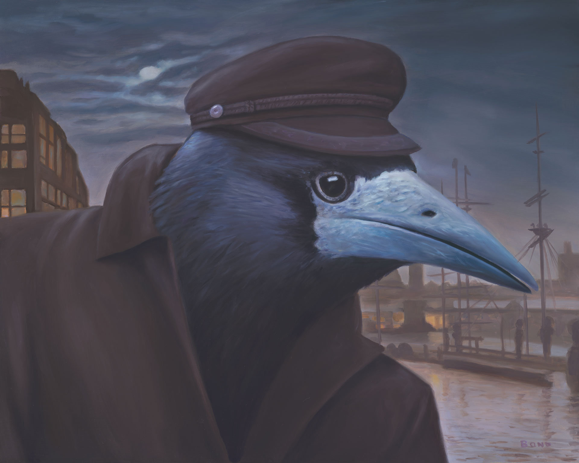 1920x1537 Le Provocateur - Painting Of A Raven