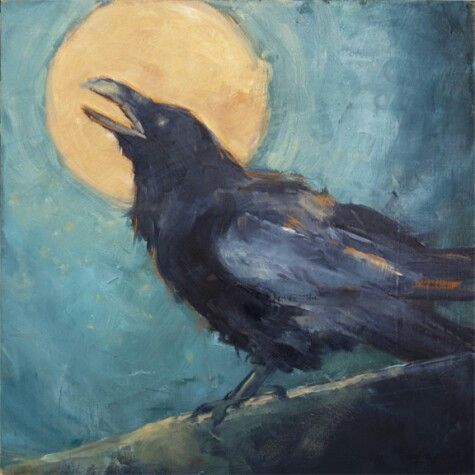 Painting Of A Raven At Paintingvalley.com 