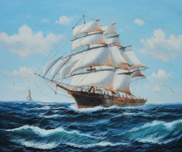 355x298 Bounty. The Maritime Heritage Project - Painting Of A Ship At Sea
