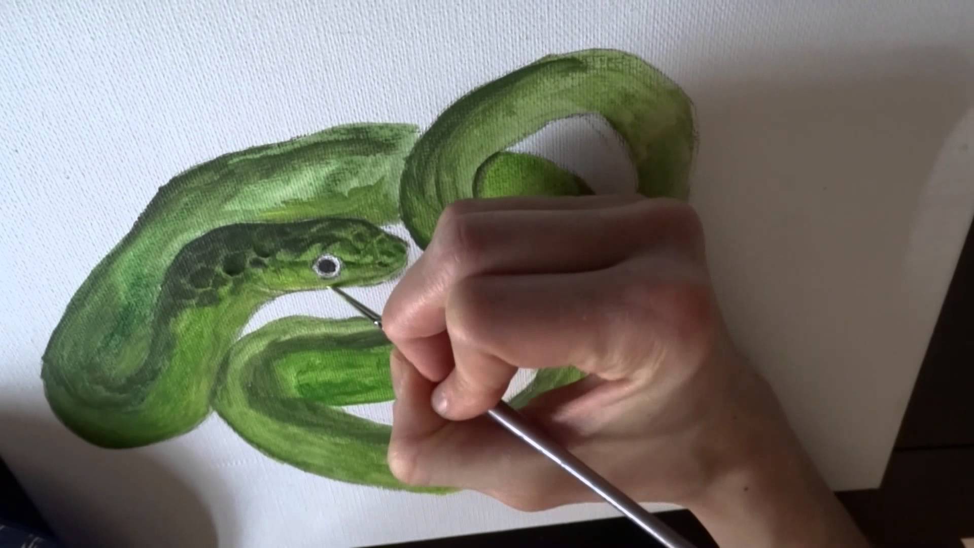 1920x1080 Acrylic Snake Painting - Painting Of A Snake