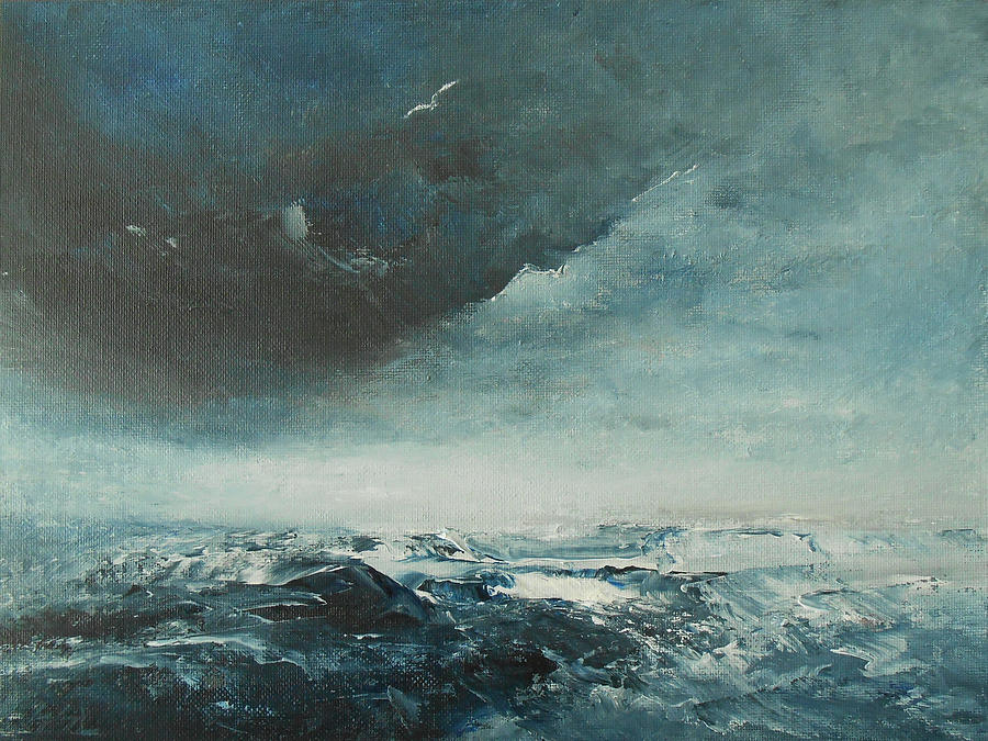 900x675 Peace In The Midst Of The Storm Painting By Jane See - Painting Of A Storm