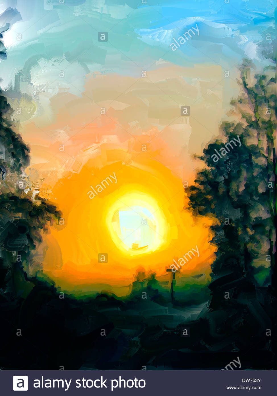 974x1390 Sun Painting Stock Photos Amp Sun Painting Stock Images - Painting Of A Sun