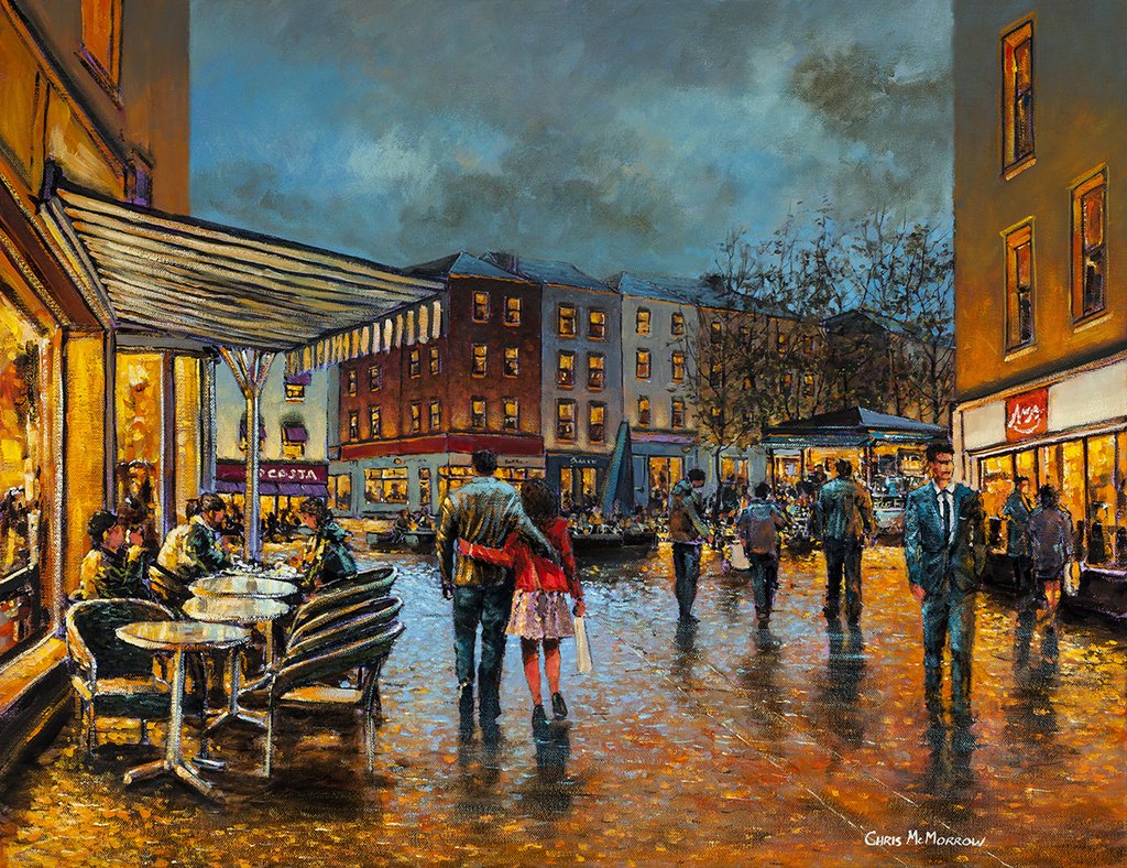 Painting Of A Town at PaintingValley.com | Explore collection of ...