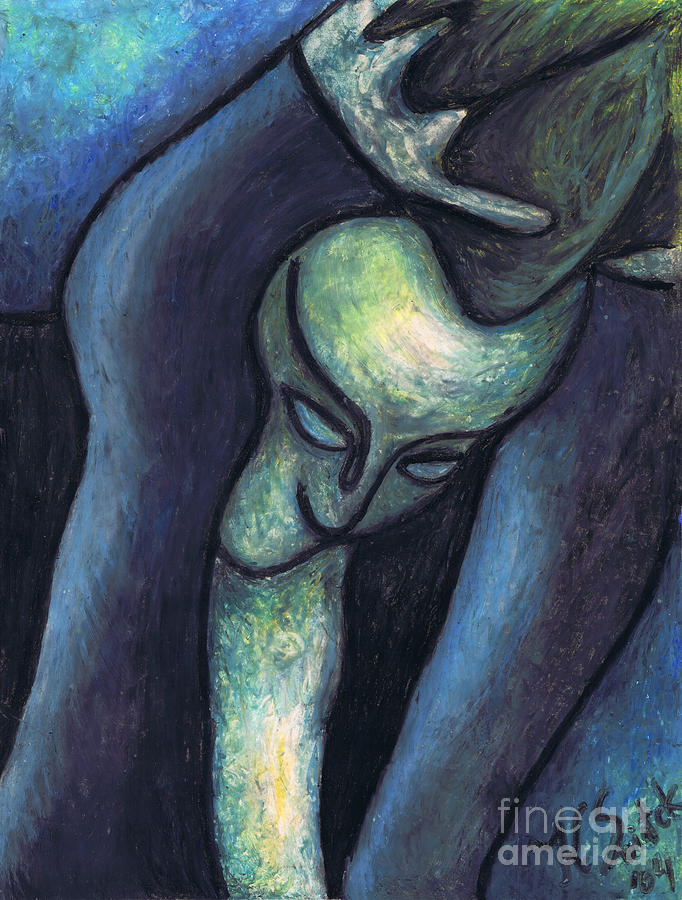 682x900 Crying Woman Painting By Kamil Swiatek - Painting Of A Woman Crying