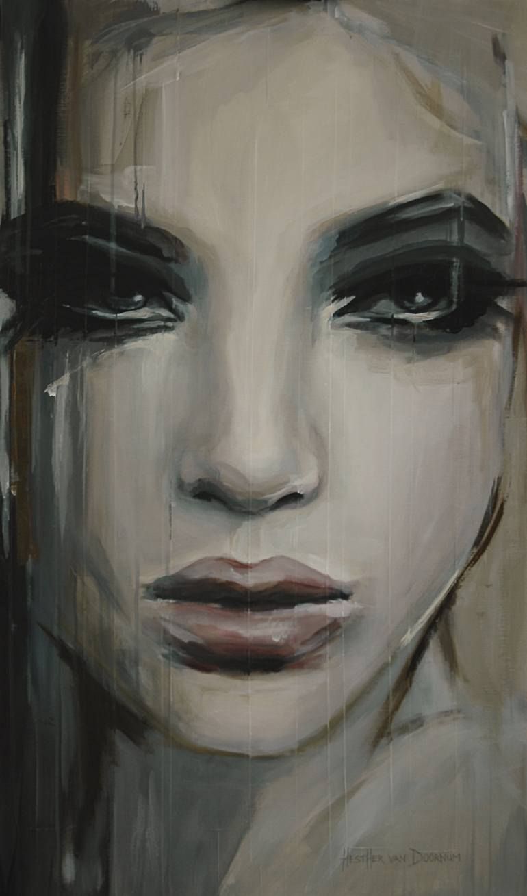 770x1309 See Beneath Your Beautiful - Painting Of A Woman Crying