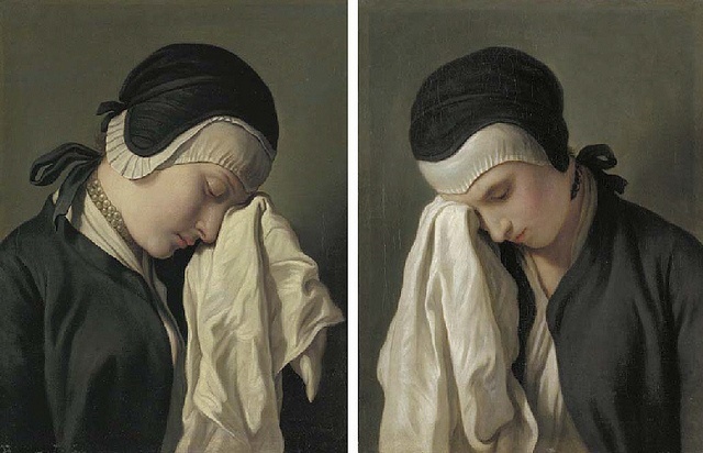 640x412 Artwork By Pietro Antonio Rotari - Painting Of A Woman Crying