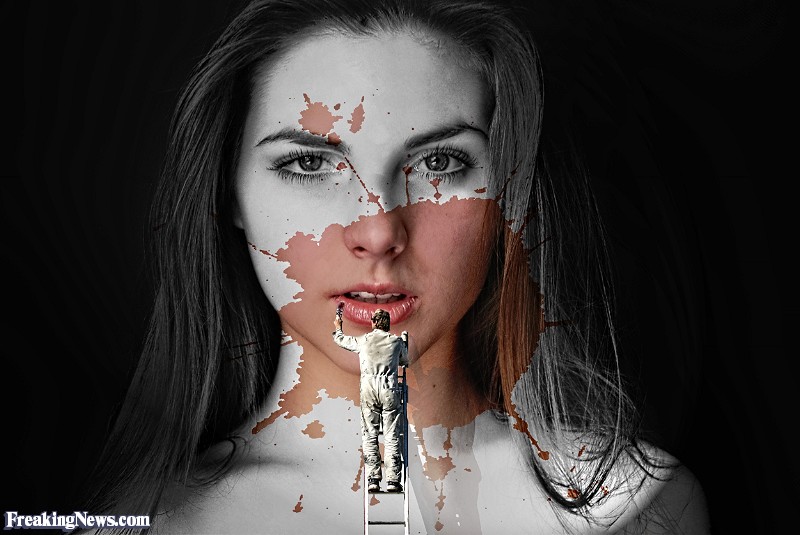 800x535 Painter Painting Woman's Face Pictures - Painting Of A Womans Face