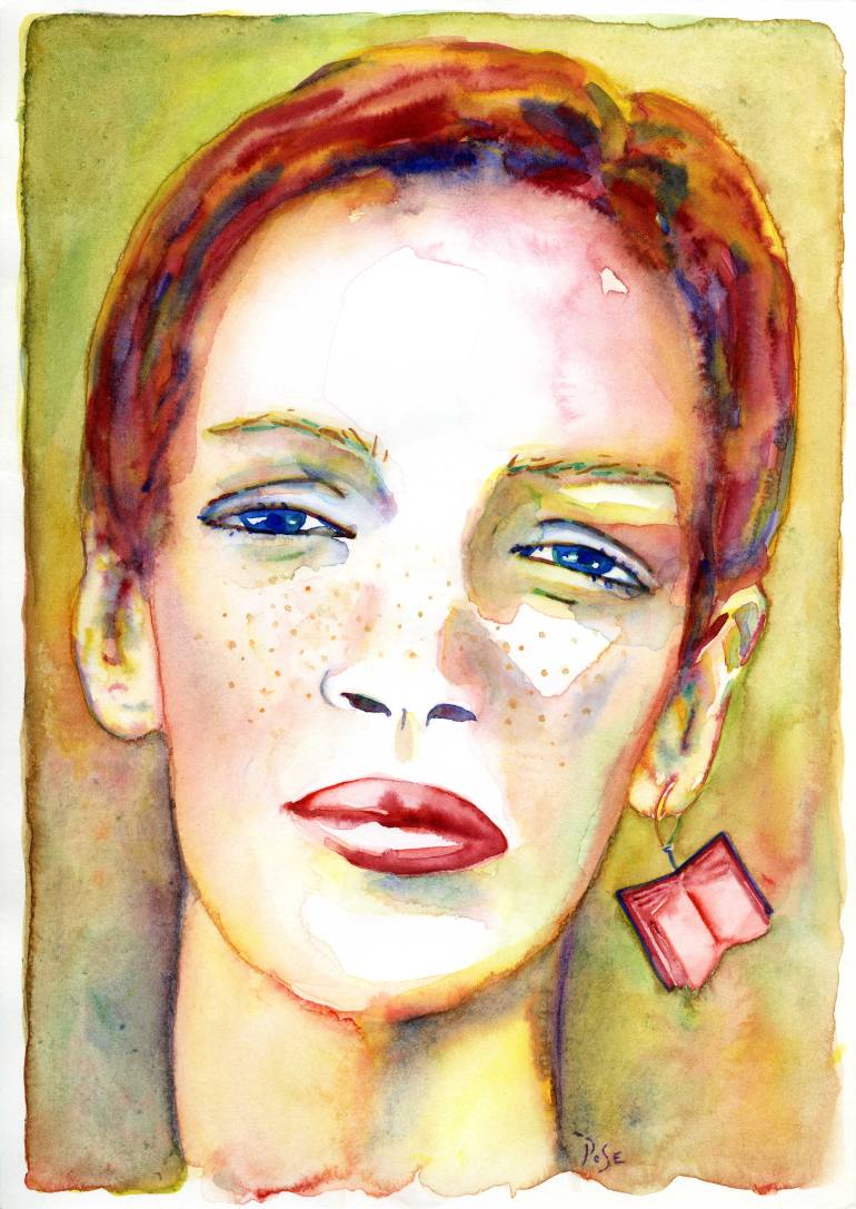 770x1087 Saatchi Art Woman's Face Painting By Igor Pose - Painting Of A Womans Face